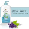 Olay Fresh Outlast Gel de baño, agua de abedul y lavanda, 30 onzas líquidas, (paquete de 4)