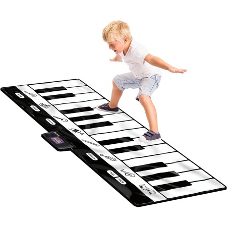 Manta de juegos con teclado gigante Click N 'Play, piano con 24, 8 instrumentos musicales para seleccionar + modo de