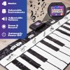Manta de juegos con teclado gigante Click N 'Play, piano con 24, 8 instrumentos musicales para seleccionar + modo de