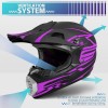 Casco de motocross para jóvenes y niños, casco de motocross de cara completa para exteriores, ATV, todoterreno, casco de