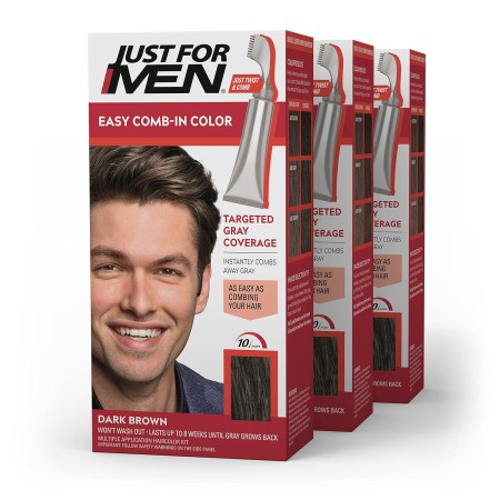 Solo para hombres Auto Stop, tintura química para el cabello, 1, Café Oscuro