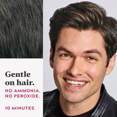 Solo para hombres Auto Stop, tintura química para el cabello, 1, Café Oscuro