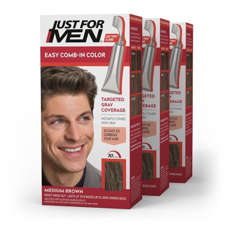 Solo para hombres Auto Stop, tintura química para el cabello, 1, Café Oscuro