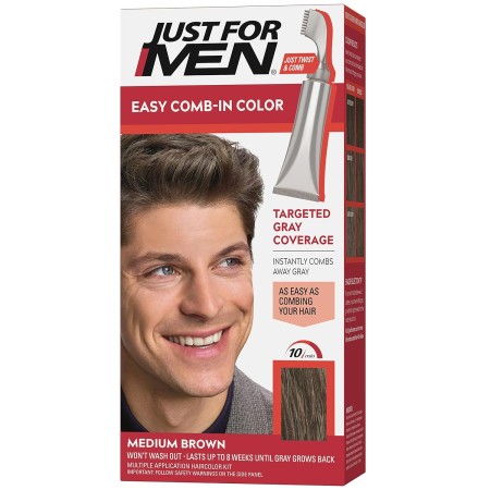 Solo para hombres Auto Stop, tintura química para el cabello, 1, Café Oscuro