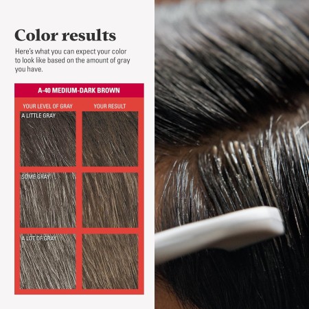 Solo para hombres Auto Stop, tintura química para el cabello, 1, Café Oscuro