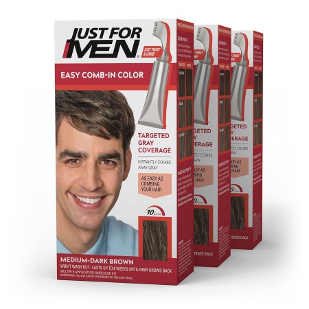 Solo para hombres Auto Stop, tintura química para el cabello, 1, Café Oscuro