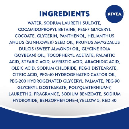 NIVEA Gel de baño refrescante de bayas silvestres e hibisco con suero nutritivo, botella de 20 onzas líquidas