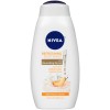 NIVEA Gel de baño refrescante de bayas silvestres e hibisco con suero nutritivo, botella de 20 onzas líquidas