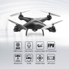 Drone HS110D FPV con cámara 720P HD a control remoto con gran angular de 120°, WiFi, cuadricóptero con retención de altura, modo