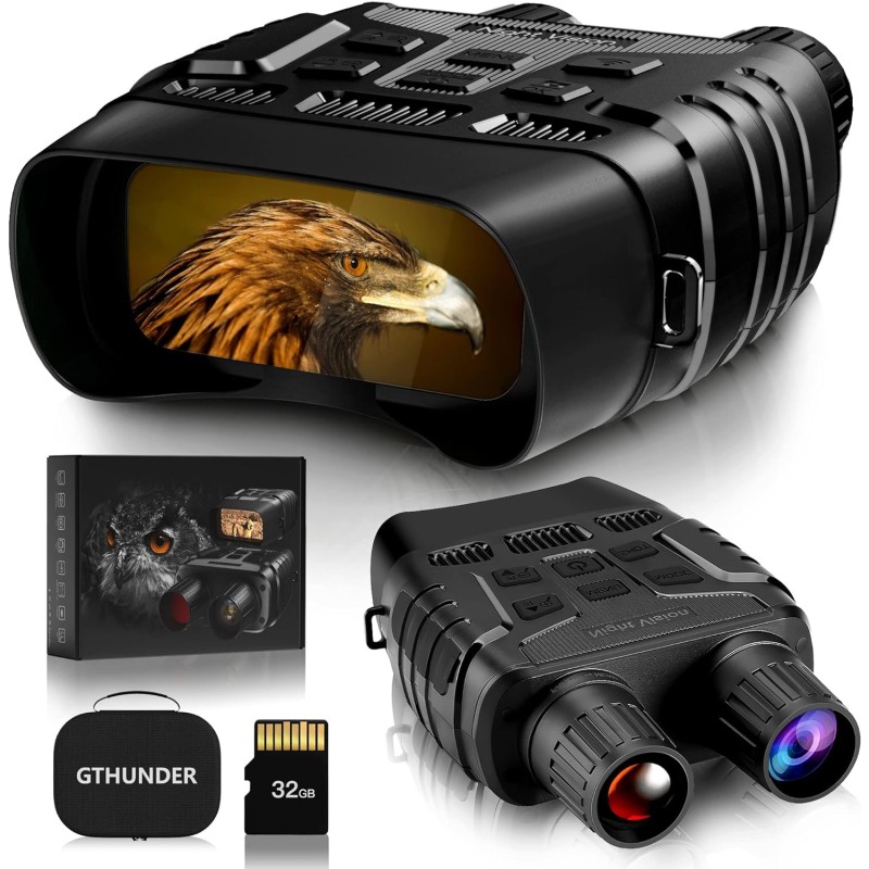 Prismáticos Digitales De Visión Nocturna APL NV009 – 4K HD, Zoom 5X, Alcance 300m, Pantalla LCD De 3″