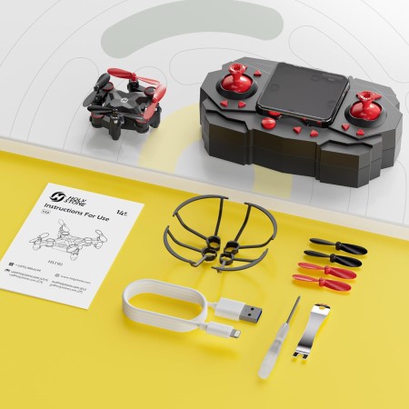 Holy Stone HS190 Mini Nano RC Drone plegable para niños regalo portátil Quadcopter de bolsillo con altitud Flips 3D y modo sin