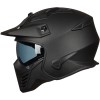 ILM - Casco abierto 3/4 para motocicleta, motocross, ciclomotor, cuatrimoto, utilitaria, crucero, scooter, DOT, modelo 726X