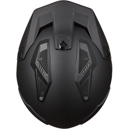 ILM - Casco abierto 3/4 para motocicleta, motocross, ciclomotor, cuatrimoto, utilitaria, crucero, scooter, DOT, modelo 726X