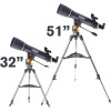 Celestron - Telescopio AstroMaster 70AZ - Telescopio refractor - Óptica de vidrio totalmente recubierta - Trípode de altura