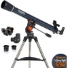 Celestron - Telescopio AstroMaster 70AZ - Telescopio refractor - Óptica de vidrio totalmente recubierta - Trípode de altura