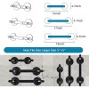HEINSY Barra de agarre de succión, barra de succión portátil para ducha, mango de succión para bañera con ajuste de ventosa de