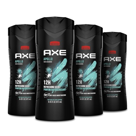 AXE Apollo - Gel de ducha para hombre, para una frescura de larga duración, fragancia de salvia y madera de cedro, con