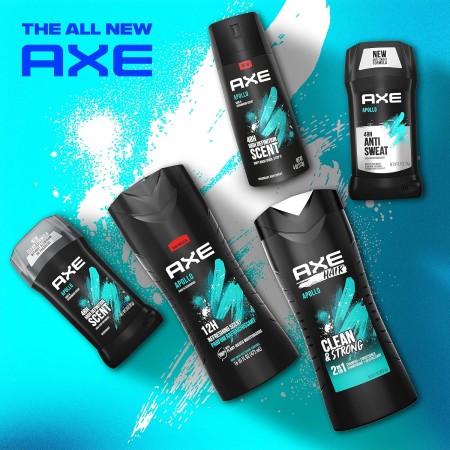 AXE Apollo - Gel de ducha para hombre, para una frescura de larga duración, fragancia de salvia y madera de cedro, con