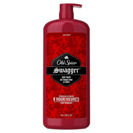 Old Spice Gel de baño Swagger para hombre, aroma de ducha 24/7, 16 onzas líquidas (paquete de 4)
