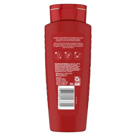 Old Spice Gel de baño Swagger para hombre, aroma de ducha 24/7, 16 onzas líquidas (paquete de 4)