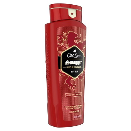 Old Spice Gel de baño Swagger para hombre, aroma de ducha 24/7, 16 onzas líquidas (paquete de 4)
