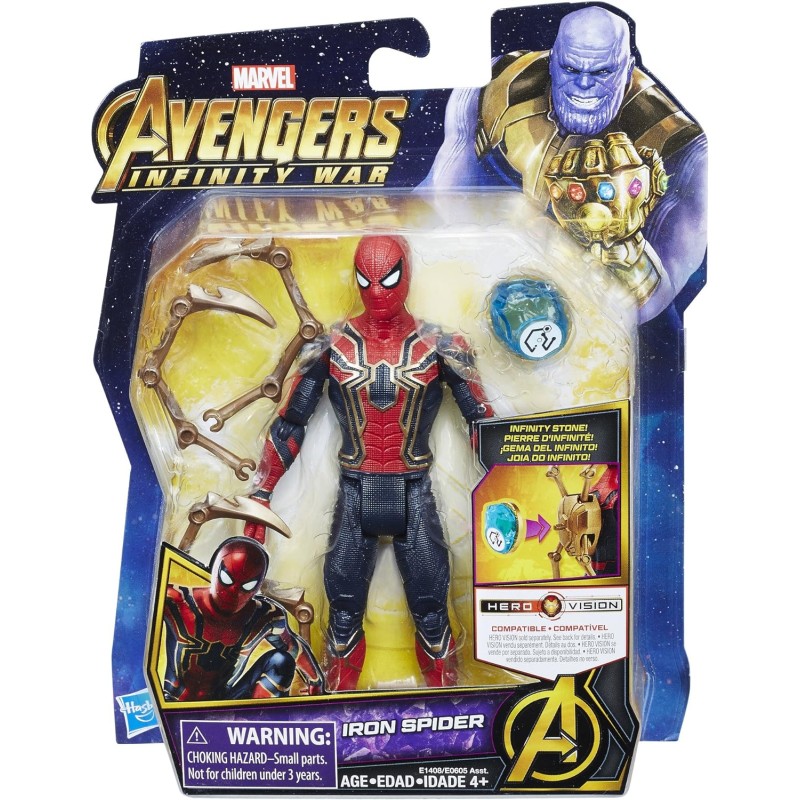Hasbro Marvel Avengers Infinity War Stone Iron Spider 6 Inch