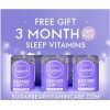 Sugarbear - Vitaminas para dormir, gomitas veganas con melatonina, 5-HTP, magnesio, L-teanina, raíz de valeriana, bálsamo de