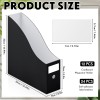 Thenshop 12 piezas de cartón para revistas, organizador de almacenamiento de papel de 12 x 12 pulgadas, caja de archivos de