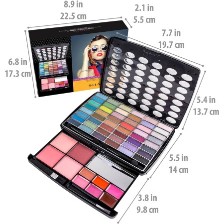 SHANY Beauty Book - Kit de maquillaje todo en uno, juego de maquillaje de viaje, 35 colores, sombra de ojos, cejas, rubores,