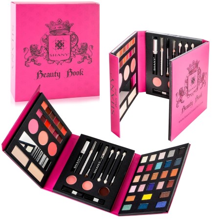SHANY Beauty Book - Kit de maquillaje todo en uno, juego de maquillaje de viaje, 35 colores, sombra de ojos, cejas, rubores,