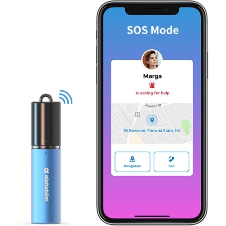 Alphahom Alarma de seguridad personal para mujeres, bocinas de seguridad inteligentes Care Go, sirena de emergencia uno a muchos