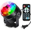 Luces de fiesta activadas por sonido con control remoto, iluminación de DJ, lámpara estroboscópica de bola de discoteca, 7