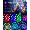 Luces de fiesta activadas por sonido con control remoto, iluminación de DJ, lámpara estroboscópica de bola de discoteca, 7