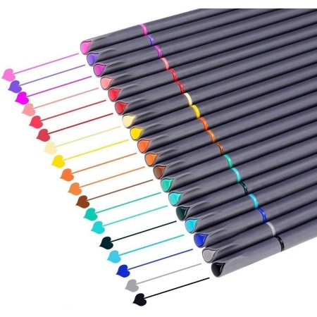 Bolígrafos de punta fina para planificador de diario, bolígrafos de colores, rotuladores de punta fina, bolígrafos de punta fina