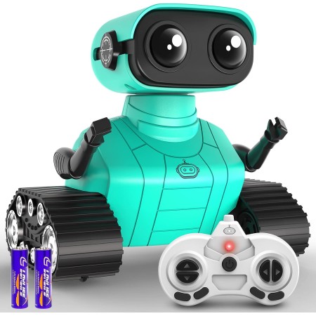 Hamourd Juguetes robóticos - Juguetes para niños, robots RC recargables, juguete de control remoto con demostración automática,