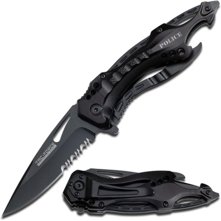 Tac Force- TF-705 Series - Bottle Opener, Glass Punch and Pocket Clip, Tactical, EDC, Rescue