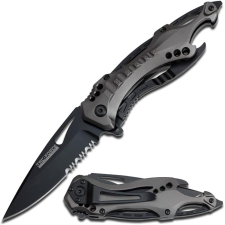 Tac Force- TF-705 Series - Bottle Opener, Glass Punch and Pocket Clip, Tactical, EDC, Rescue