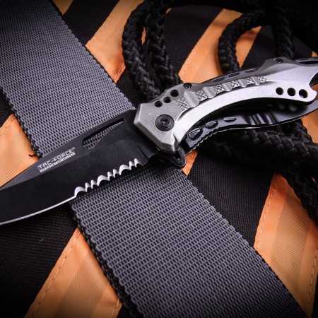 Tac Force- TF-705 Series - Bottle Opener, Glass Punch and Pocket Clip, Tactical, EDC, Rescue