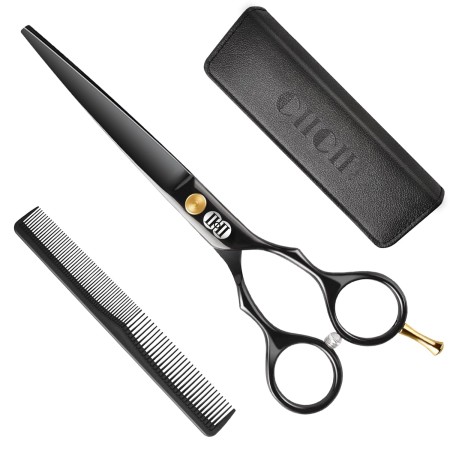 CIICII - Tijeras de corte de cabello, juego de tijeras profesionales de 6.5 pulgadas (tijeras de corte de pelo, kit de corte de