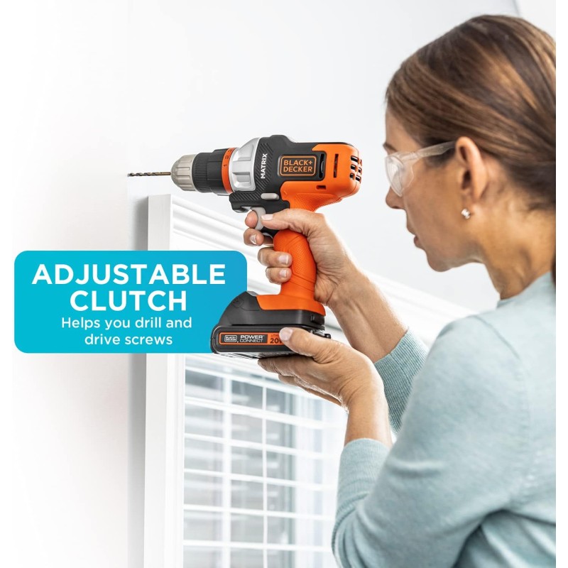 Faretto LED 3000 Lm Per Black+Decker 20V | Ricarica USB-C | Testa Orientabile 140° | Compatibile Batterie Ryobi