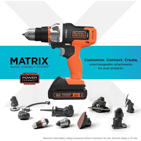 Destornillador/perforadora Black & Decker 20 V MAX con 1 baterías de litio