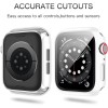 Haojavo - Paquete de 20 fundas compatibles con Apple Watch de 40 mm Series 6/5/4/SE con protector de pantalla de vidrio