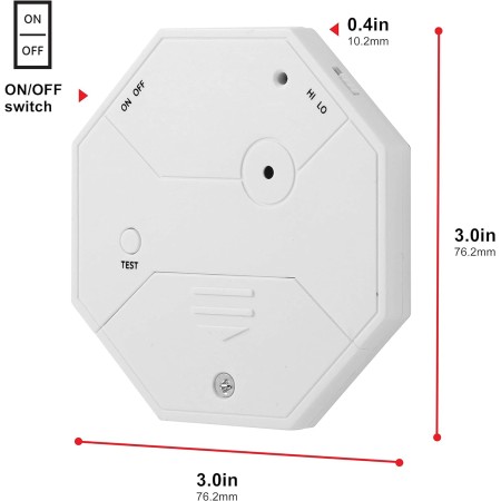 GE Alarma de seguridad personal para ventanas y puertas, paquete de 4, protección de bricolaje, alerta antirrobo, inalámbrico,