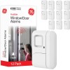 GE Alarma de seguridad personal para ventanas y puertas, paquete de 4, protección de bricolaje, alerta antirrobo, inalámbrico,