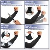 Evridwear - 1 par de mangas resistentes a cortes para protección de brazos en el trabajo, EN388 Nivel 5, contra punciones, con o