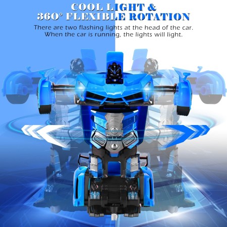 Dolanus Automóvil Transform Robot RC - El automóvil con control remoto contiene todas las baterías: Deformación de un solo botón