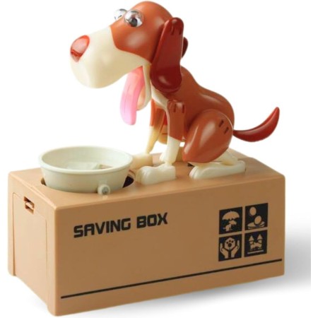 Juguete caja de dinero, come monedas robótico My Dog Piggy Bank por Liberty Imports