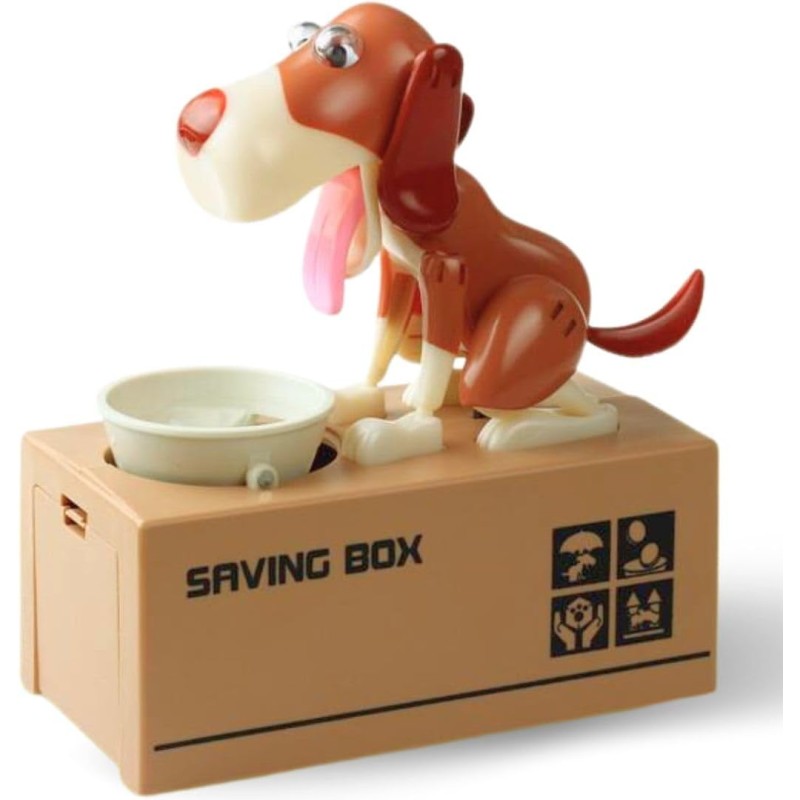 Juguete caja de dinero, come monedas robótico My Dog Piggy Bank por Liberty Imports