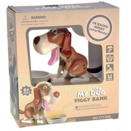 Juguete caja de dinero, come monedas robótico My Dog Piggy Bank por Liberty Imports