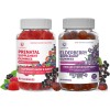 Gomitas prenatales de vitaminas para mujeres con hierro y ácido fólico, masticables y sin OMG, vitaminas prenatales